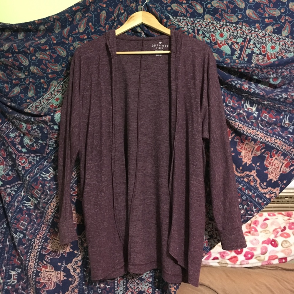 SALE‼️HOODED MAROON CARDIGAN SOFT AND SEXY🔥